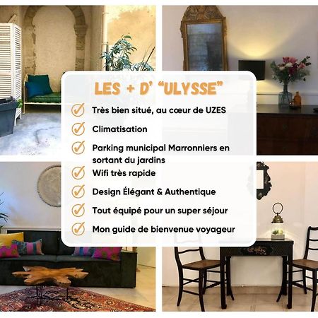 Ulysse, Appartement Spacieux Au Centre Historique D'Uzes En Rez-De-Chaussee Avec Exterieur, Proche Parking Des Marroniers מראה חיצוני תמונה