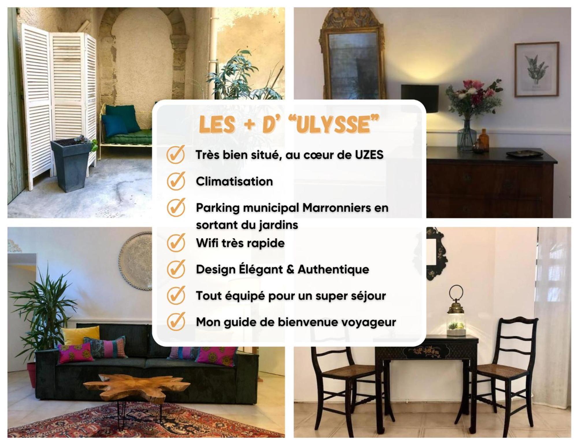 Ulysse, Appartement Spacieux Au Centre Historique D'Uzes En Rez-De-Chaussee Avec Exterieur, Proche Parking Des Marroniers מראה חיצוני תמונה